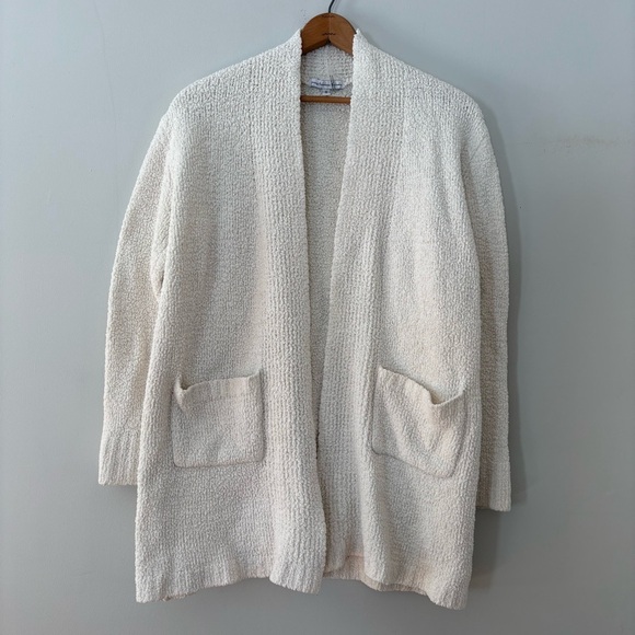 Young Fabulous & Broke Sweaters - Young, Fabulous & Broke Ivory Teddy Bear Knit Open Front Cardigan – Size Small